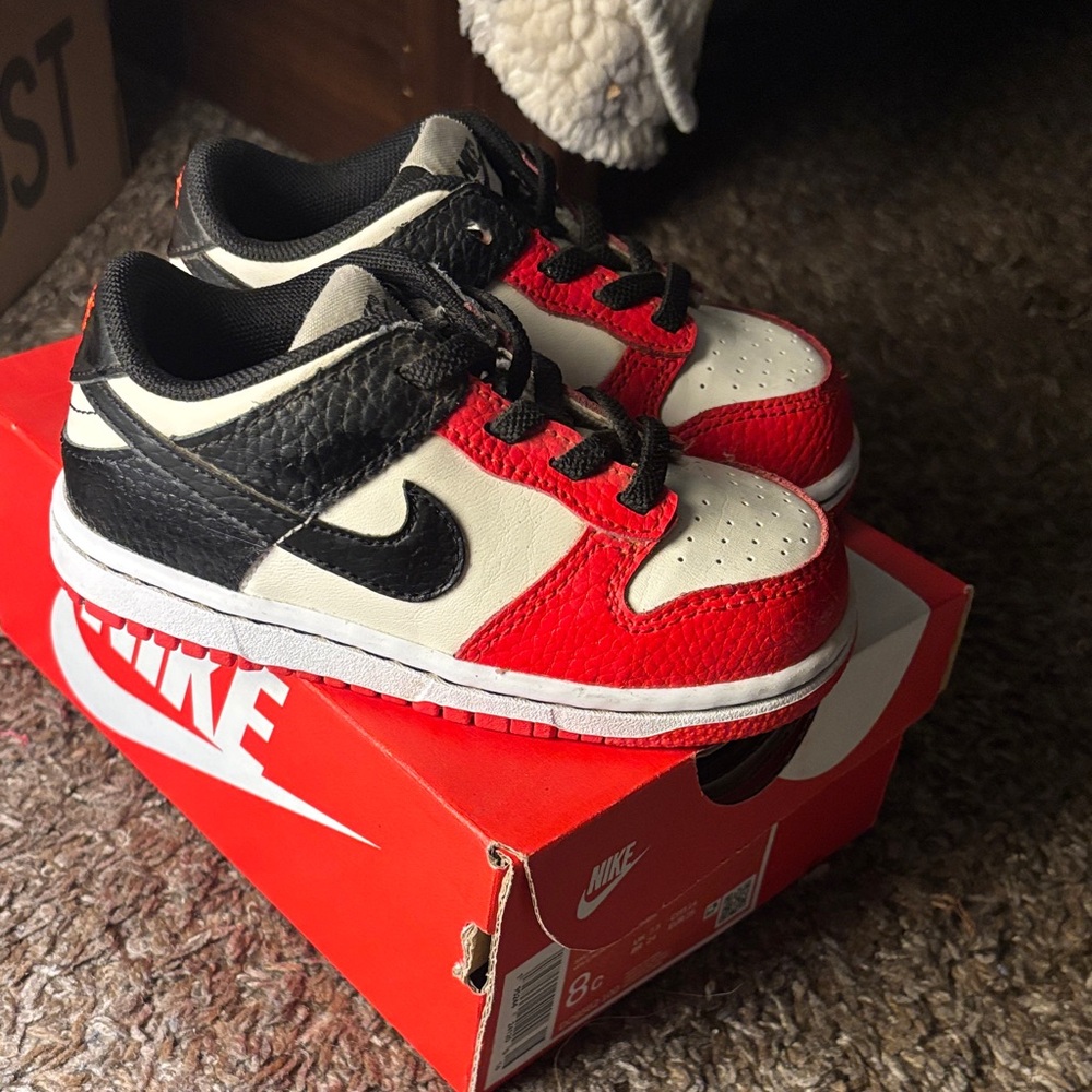 Nike Kids Black and Red Sneakers